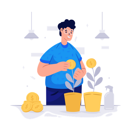 Male investor  Illustration
