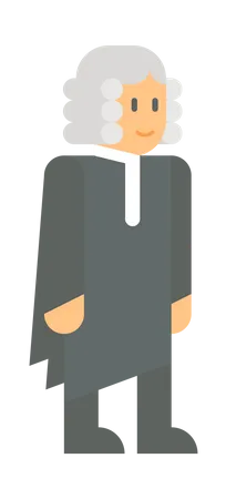 Male judge Illustration