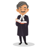 illustration male lawyer