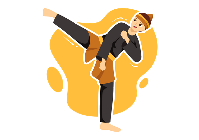 Male Martial Artist  イラスト