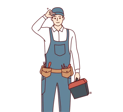 Male mechanic  Illustration