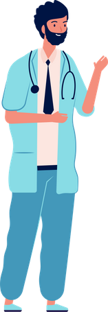 Male medical assistant  Illustration