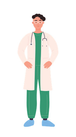 Male Medical Doctor  Illustration