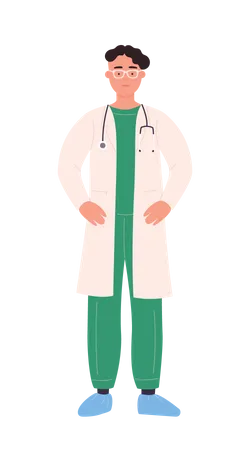 Male Medical Doctor  Illustration