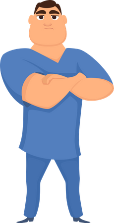 Male medical staff  Illustration