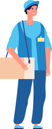 Male medical worker  Illustration