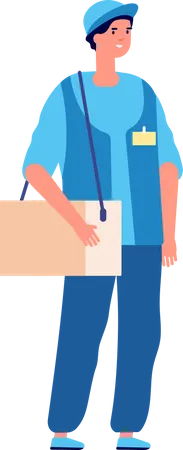 Male medical worker  Illustration