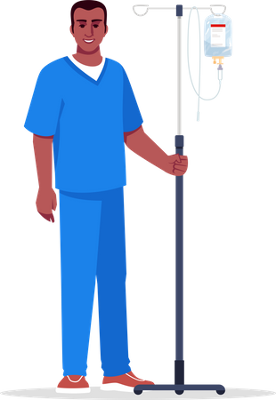 Male nurse  Illustration