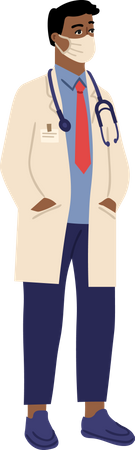 Male nurse Illustration