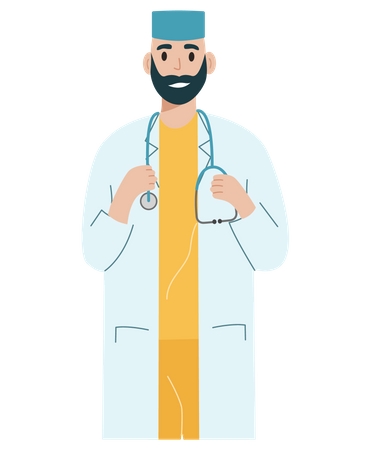 Male Nurse  Illustration