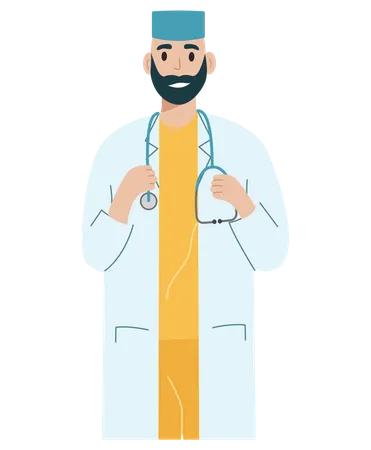 Male Nurse  Illustration