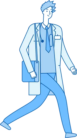 Male nurse  Illustration