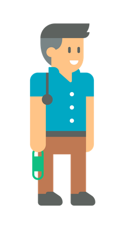 Male nurse  Illustration