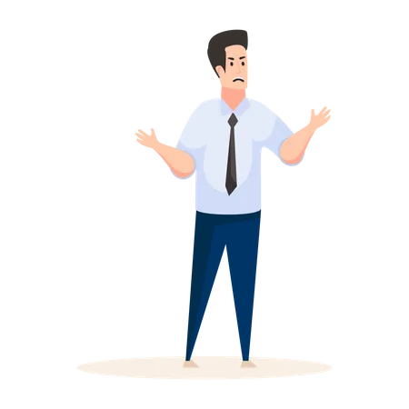 Male office worker  Illustration