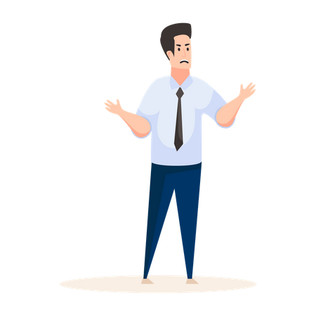 Male office worker  Illustration