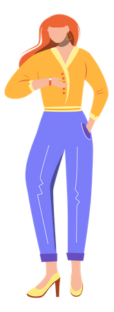 Male office worker in hurry  Illustration