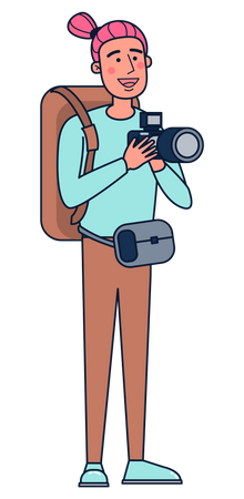 Male photographer  Illustration