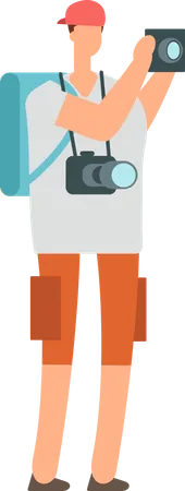 Male photographer  Illustration