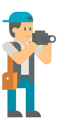Male photographer  일러스트레이션