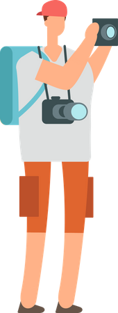 Male photographer  일러스트레이션