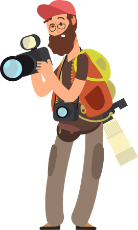 Male Photographer  일러스트레이션