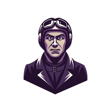 Male Pilot  Illustration