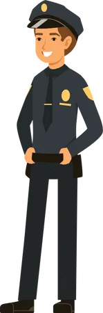 Male police Illustration