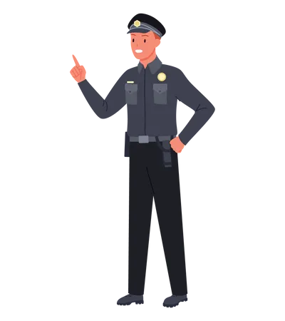 Male Police  Illustration