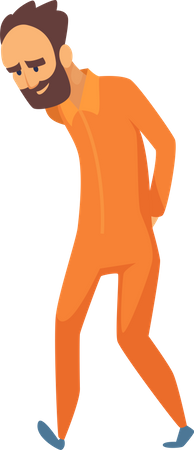 Male prisoner  Illustration