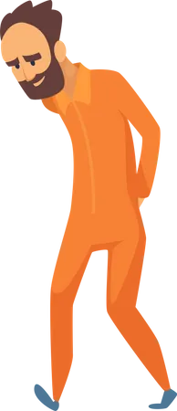 Male prisoner  Illustration
