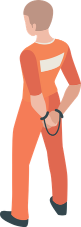 Male Prisoner  Illustration