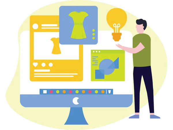 Male Product Designer  Illustration