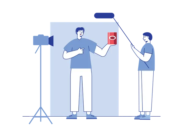 Male product reviewer  Illustration