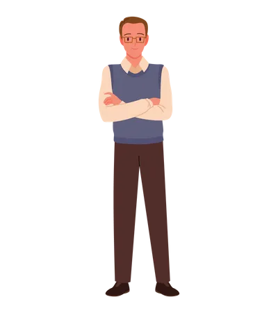 Male Professional Teacher  Illustration