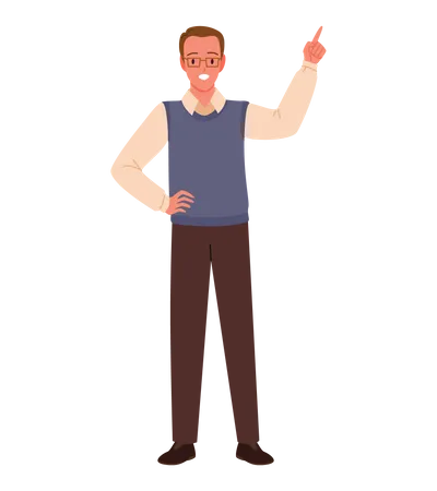 Male Professor  Illustration