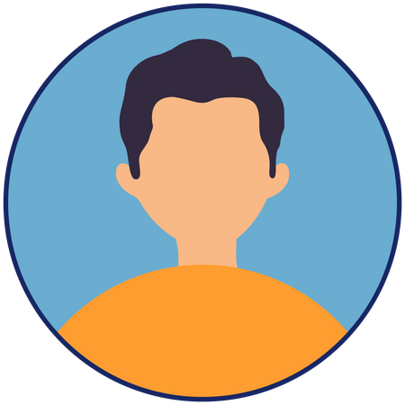 Male profile picture Illustration