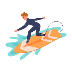 Surfen Illustrationspack