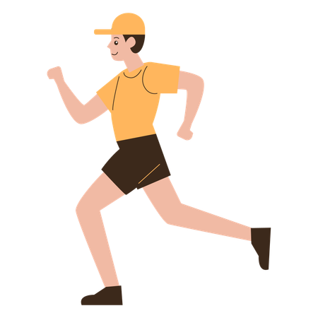 Male runner  Illustration