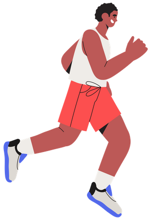 Male Runner Illustration