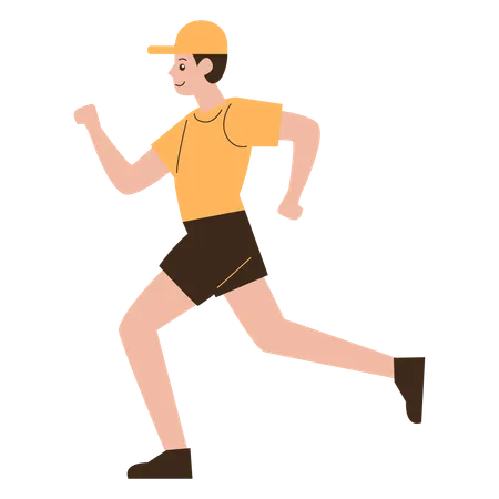 Male runner  Illustration