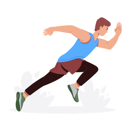 Male runner  Illustration