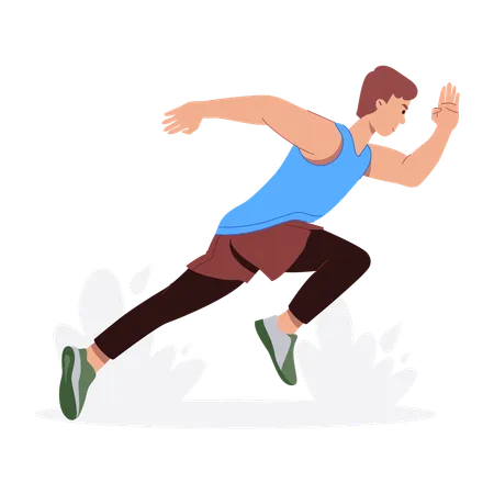 Male runner  Illustration