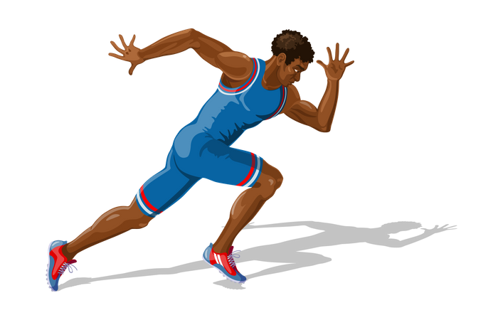 Male Runner  Illustration