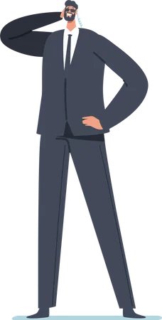 Male security personnel  Illustration