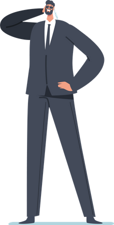 Male security personnel  Illustration