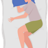 male sleeping illustration free download