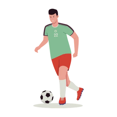 Football Soccer Player Vector Illustration Illustration For Website Landing Page Mobile App Poster And Banner Trendy Flat Vector Illustration 일러스트레이션