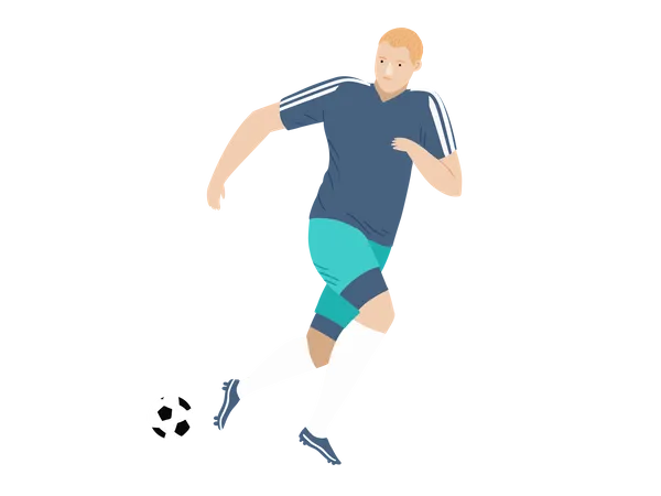 Male soccer Player  Illustration