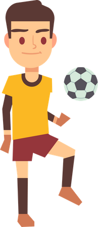 Male Soccer Player  Illustration