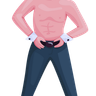illustrations of male strip dancer